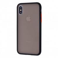 Чохол Shadow Matte на iPhone X/Xs Black/Red Чохол Shadow Matte на iPhone X/Xs Black/Red